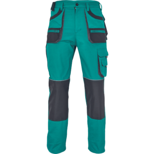 Pantaloni talie salopeta HANS - verde/antracit