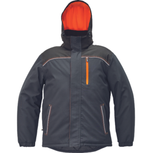 Jacheta parka iarna Knoxfield - gri portocaliu