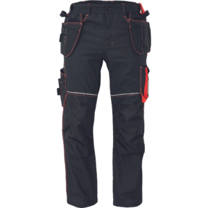 Pantaloni lucru Knoxfield 320 - gri rosu